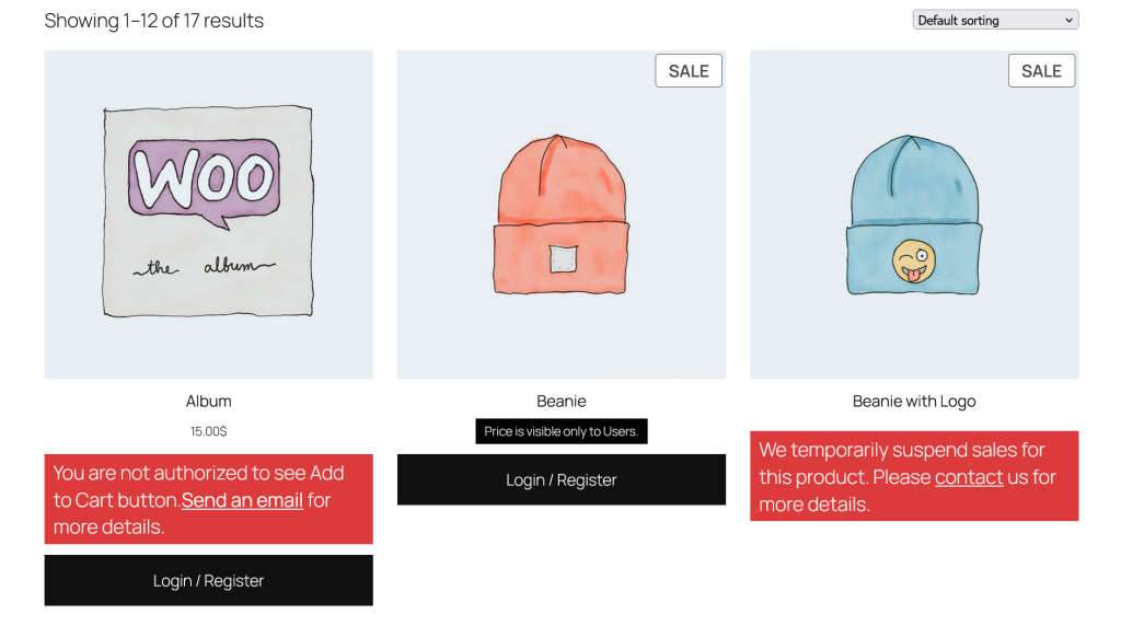 Product archive pages