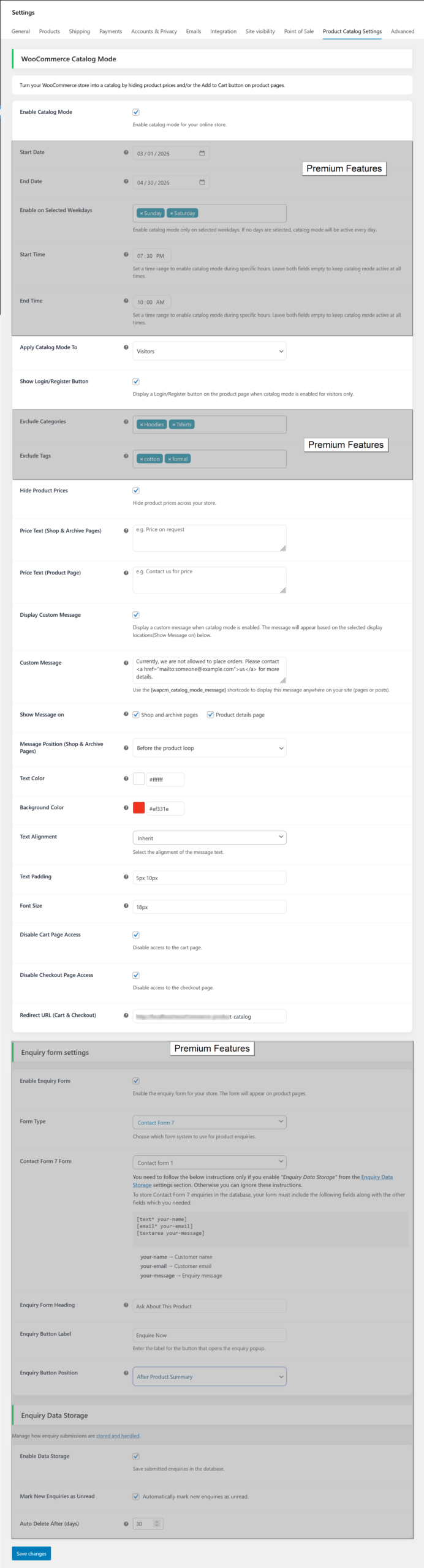 Product Catalog Mode for visitors
