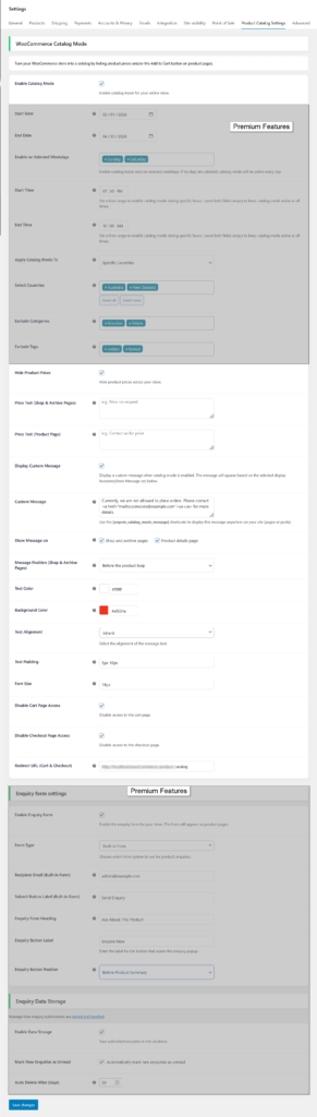 Product Catalog Mode for Selected Countries